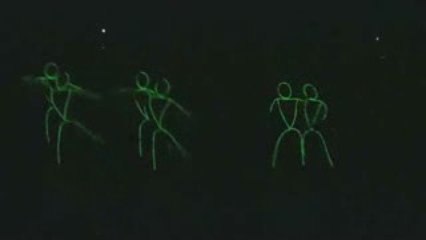 Danseurs version bâtons vert fluo - Spi0n.com