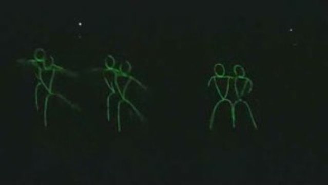 Danseurs version bâtons vert fluo - Spi0n.com