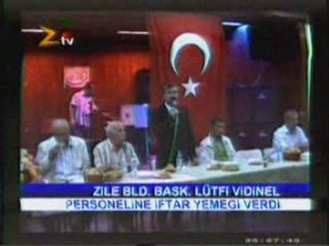 Zile belediyesi personeline iftar yemeği verdi zileweb.