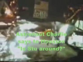 Moon Landing Hoax -Backpack 'Torqued-off' By Ceiling Cables