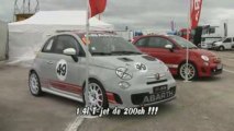 500 Abarth Assetto Corse sur le circuit Dijon-Prenois