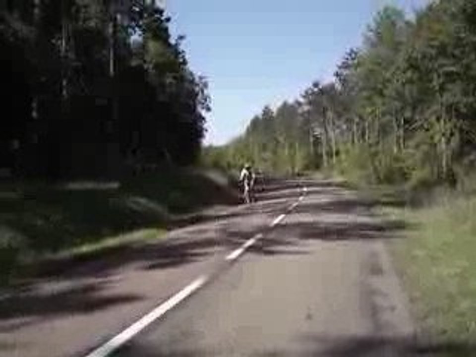 arrivé du col du rocher du Saussois