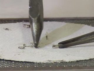 Самовозгорание цезия на воздухе