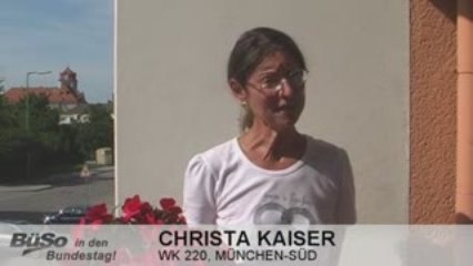 Christa Kaiser (BüSo), Direktkandidatin München-Süd