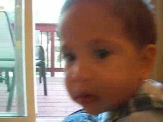 Anthony lounging around on his 1st birthday