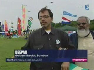 Cerf volant de combat - reportage France 3 Ile de France