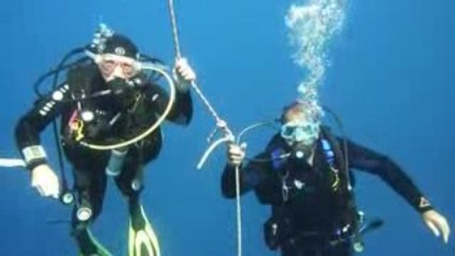 Corse 2009 Nathalie et Patrick au palier