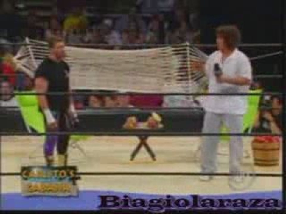 Carlito invites Eddie Guerrero to the Carlito's cabana
