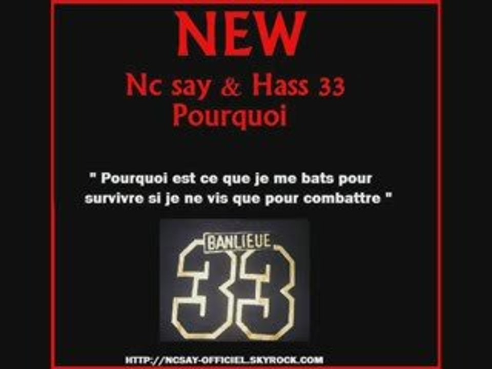 Nc say & Hass33 - Pourquoi (Inedit)