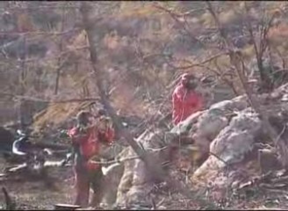 Paintball dans les bois.