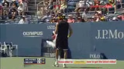 Del Potro vs. Melzer Match Highlight In 2nd Rd of US Open 09