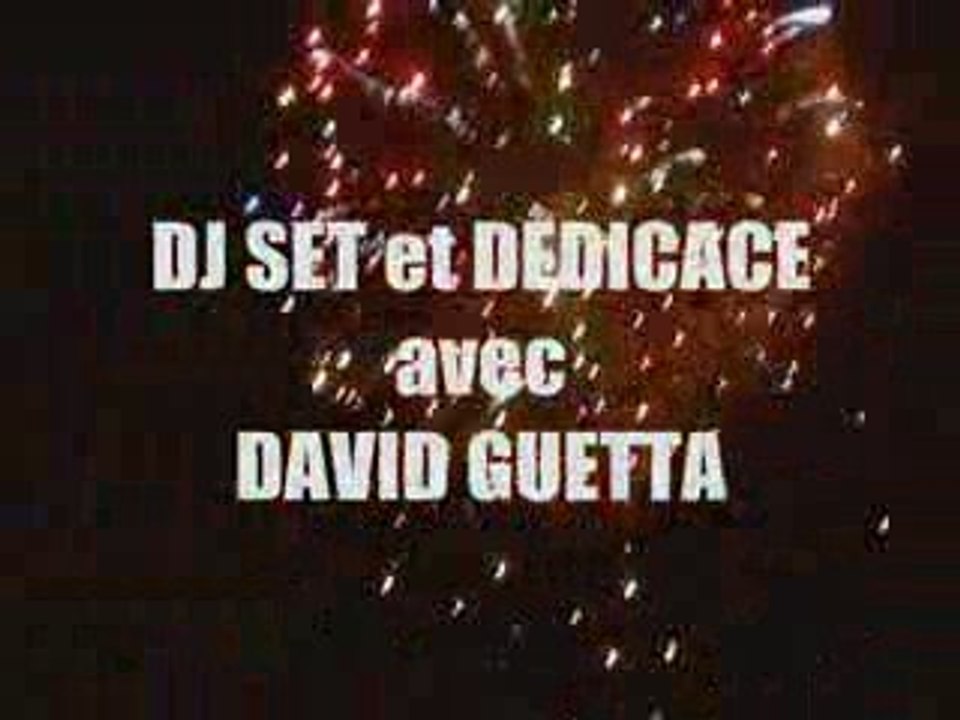 Dédicace DJ DAVID GUETTA - Virgin, Paris le 2/09/2009 (21h)