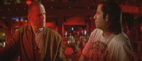Pulp Fiction - Bruce Willis vs John Travolta - Bar Scene