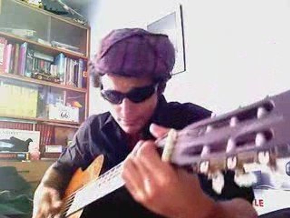 "Tout le monde veut devenir un cat" à la guitare