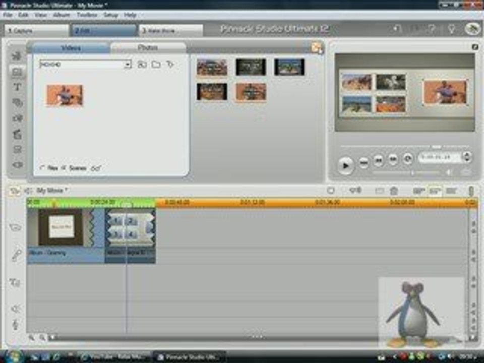Pinnacle studio  creer film avec foto+video+musicانشئ فلم