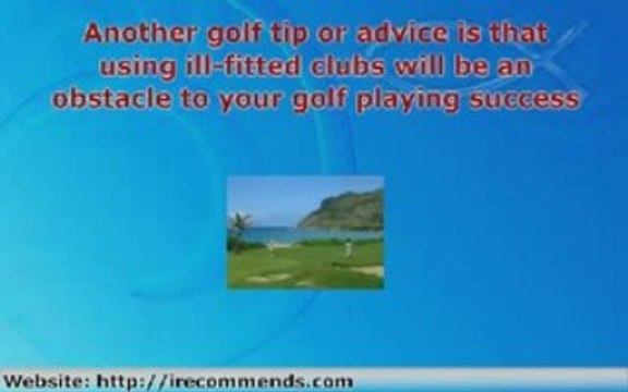 Golf Tips Involving Golf Equipment