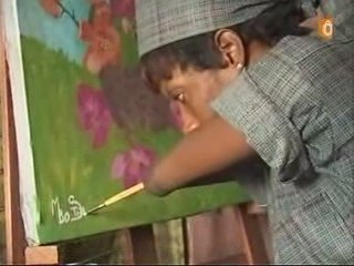 Kinshasa: Stella Mbo, artiste peintre hors du commun