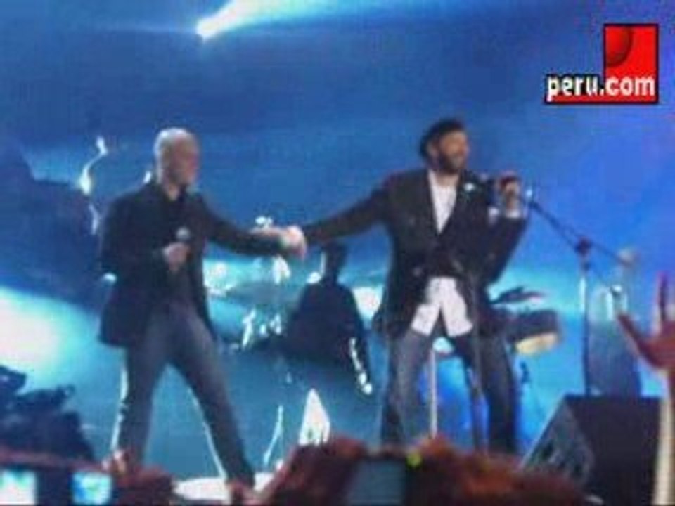 Juan Luis Guerra y Gianmarco en la Explanada