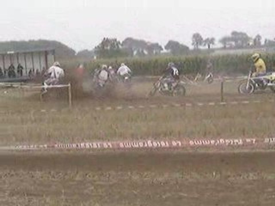 Guipavas 2 - Départ 2ème manche B - MX Vintage - Aout 2009