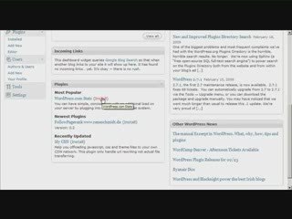 Wordpress Interface Overview