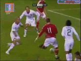 Nicklas Bendtner goal for Denmark v Portugal