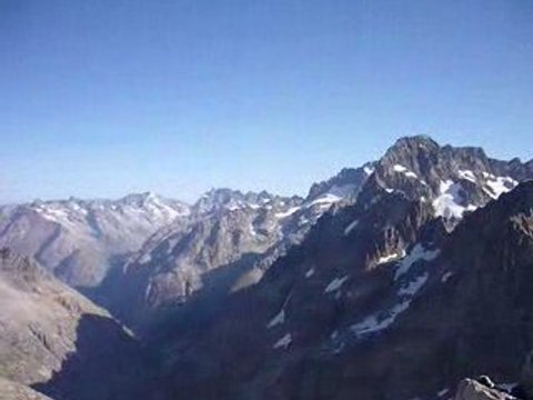 Panorama des Ecrins depuis les Pointes de la Pilatte