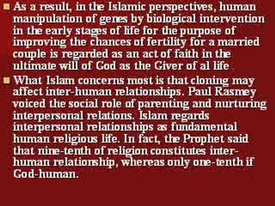 Islam & Cloning