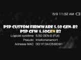 PSPカスタムファームウェア5.50ジェンB2の-アダルトDVD CFWの5.50元B2の