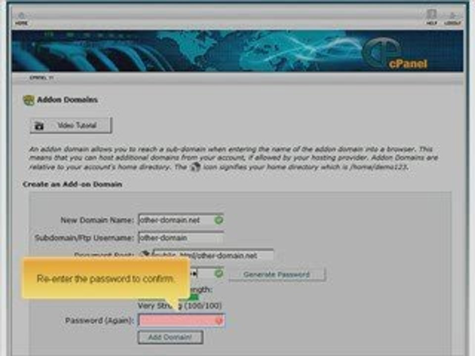 How To Setup & Create Addon (Add-on) Domains in cPanel