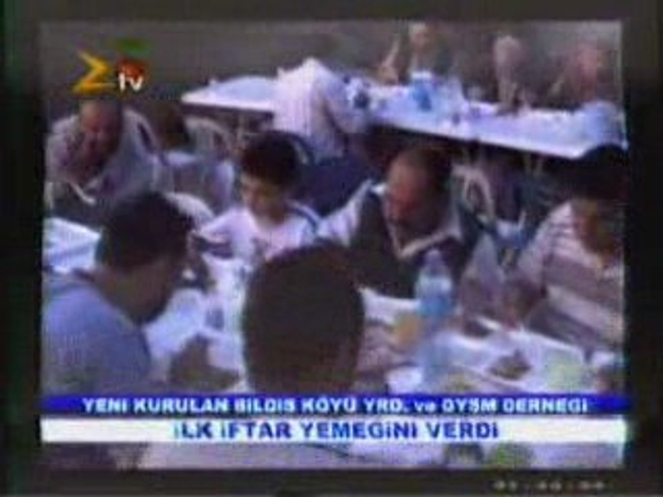 zile bildiş köyü yardımlaşma derneği iftar yemeği verdi