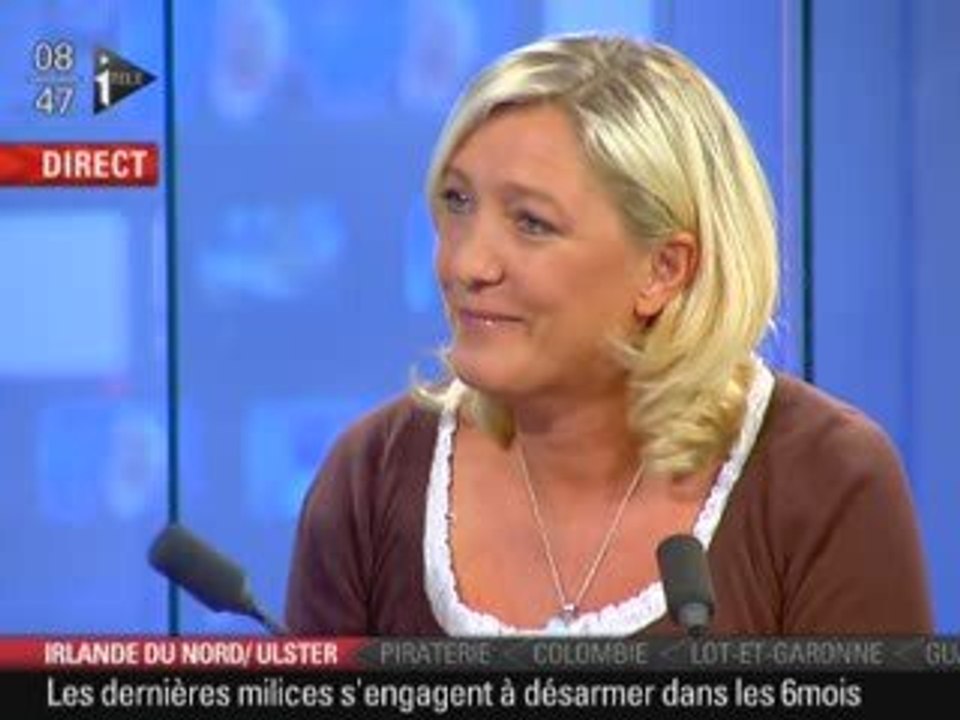 Marine Le Pen sur i>Télé 8/9/2009