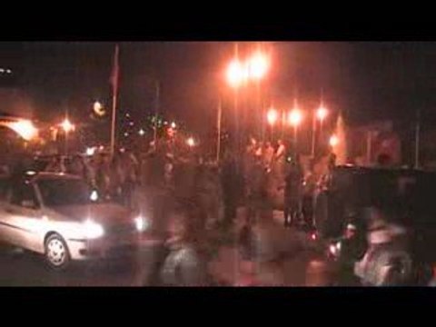 Fete A Tlemcen Après Le Match ALGERIE ZAMBIE