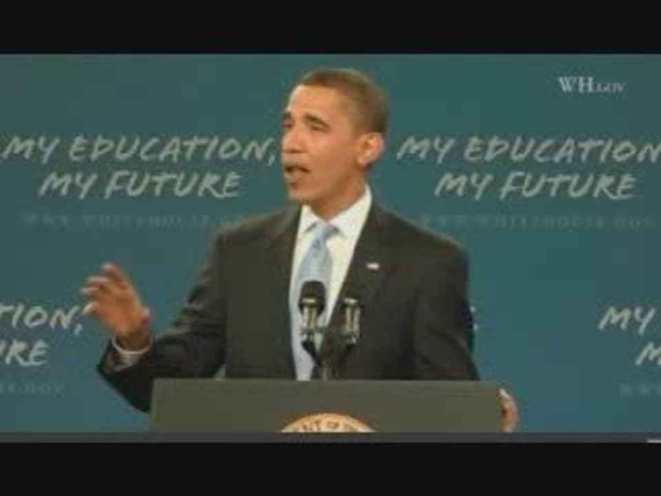 Obama addresses school kids