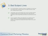 Common Email Marketing Mistakes from Benchmark Email