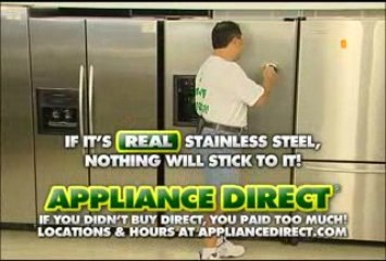 Stainless Refrigerator Magnet Test-Appliance Direct Orlando
