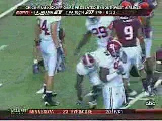 Alabama vs Virginia Tech (9/5/09): Hokie Highlights