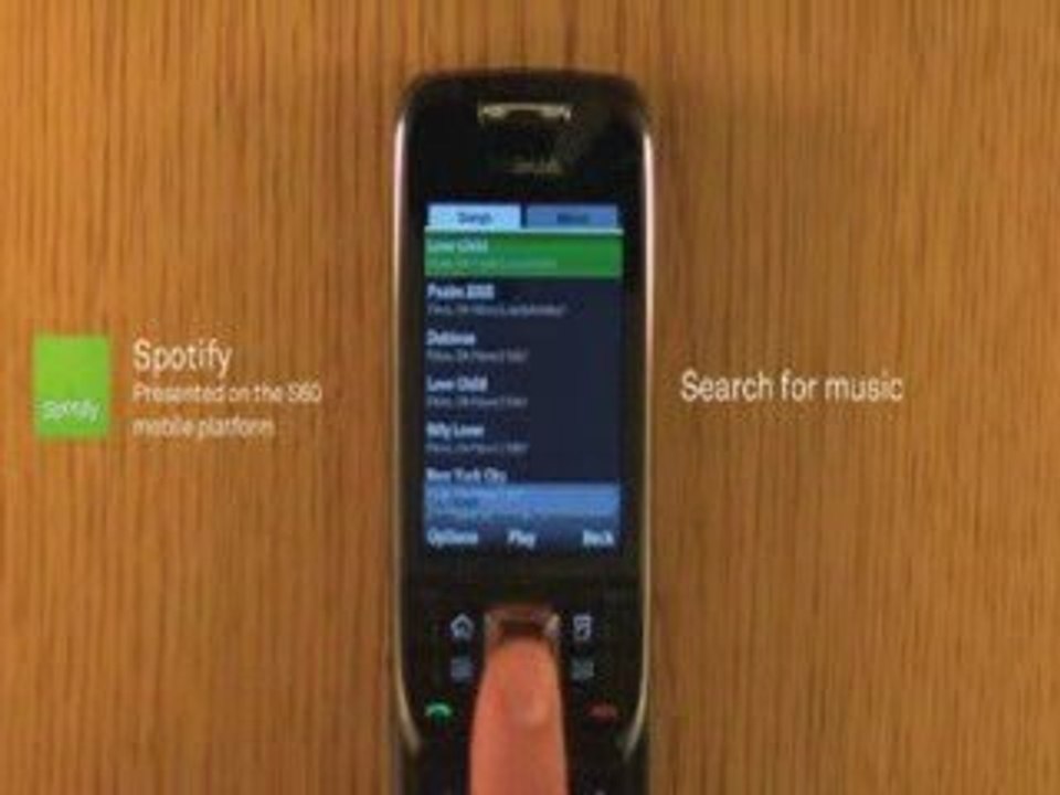 Spotify for S60 preview