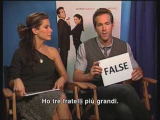 Un quiz per Sandra Bullock e Ryan Reynolds