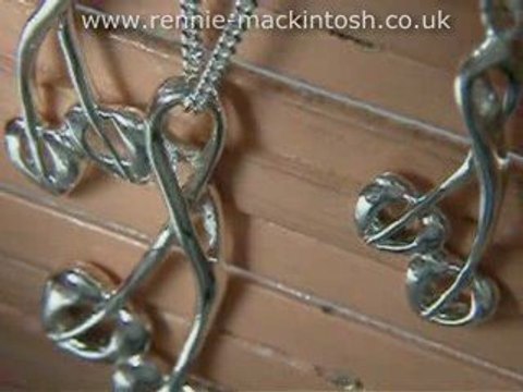 Silver Charles Rennie Mackintosh Jewellery Set DSG177