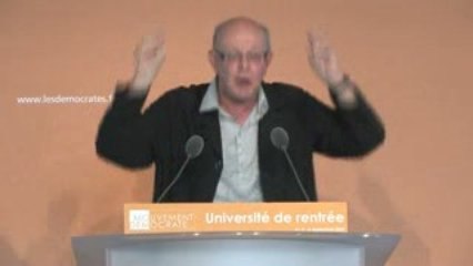 Université de rentrée : dialogue avec Jean-François Kahn