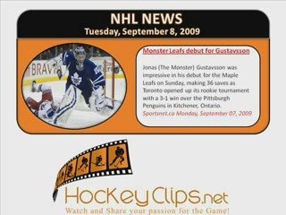 The NHL Report (September, 9, 2009) - HockeyClips.net