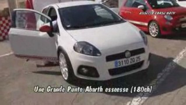 Le stand Abarth du circuit Dijon-Prenois