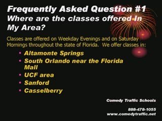 Comedy Traffic School FL  Florida faq3