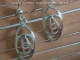 Silver Charles Rennie Mackintosh Earrings DSG168