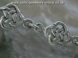 Sterling silver Celtic bracelet DSG203
