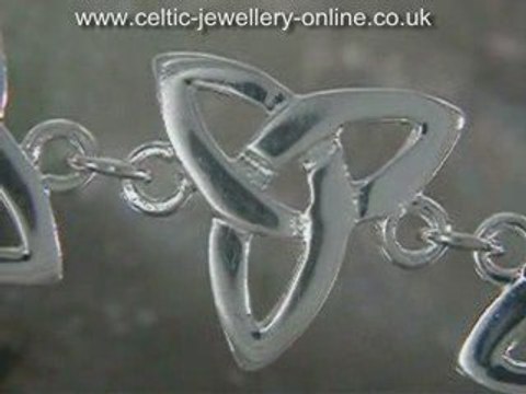 Sterling silver Celtic bracelet DWA273