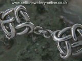 Sterling silver Celtic bracelet DWA274