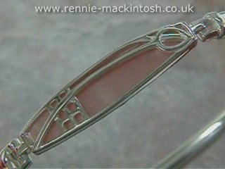 Silver Charles Rennie Mackintosh bangle DWA247