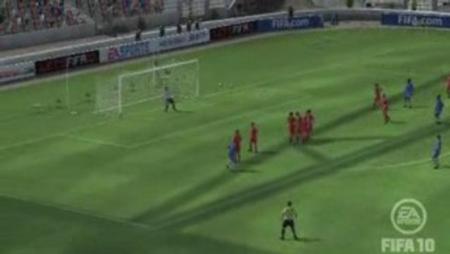 Magnifique but sur coup franc sur fifa 10
