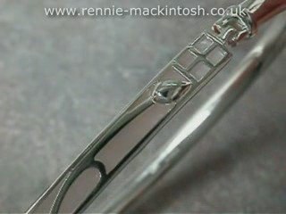 Silver Charles Rennie Mackintosh bangle DWA197